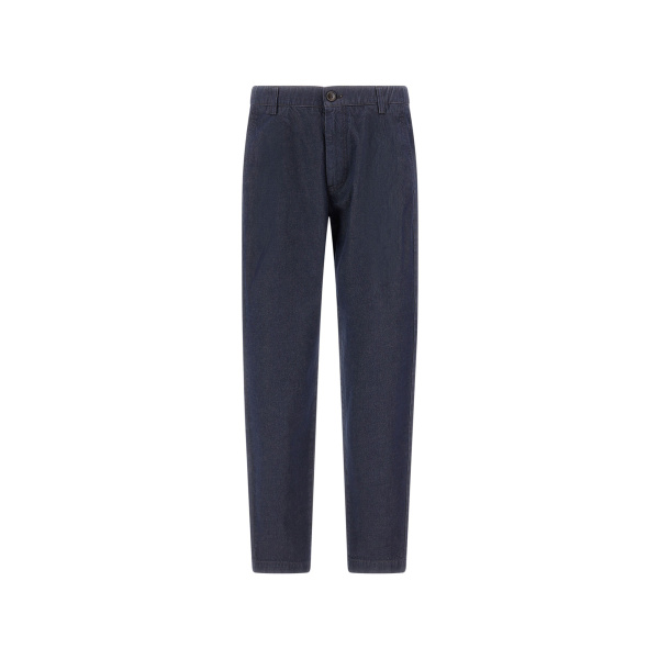Herno Organic Cotton Denim Trousers in Navy Blue | Men's Jeans | Luxury Shoes 