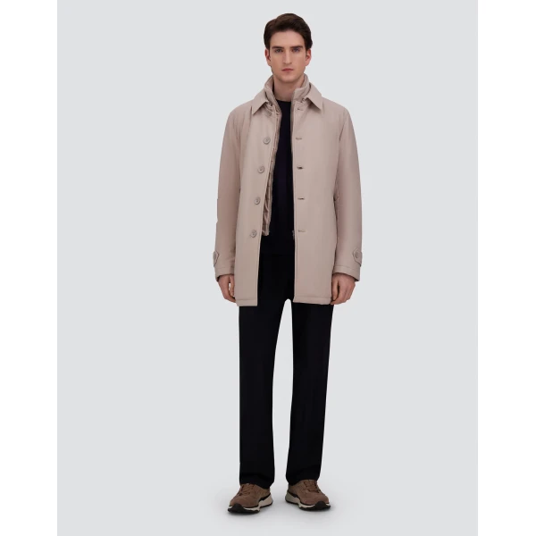 Herno Pearl Grey Trench Coat in Washington | Men's Coats | Luxury Shoes 