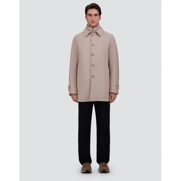 Herno Pearl Grey Trench Coat in Washington | Men's Coats | Luxury Shoes 