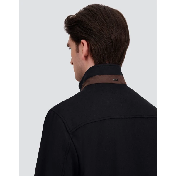 Herno Pure Cashmere Jacket in Dark Blue | Men's Jackets | Luxury Shoes 