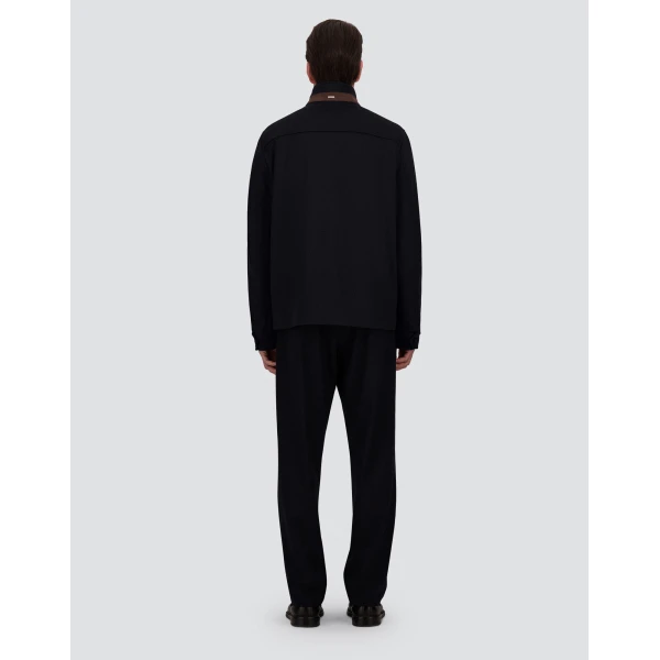 Herno Pure Cashmere Jacket in Dark Blue | Men's Jackets | Luxury Shoes 