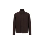Herno Pure Cashmere Jacket in Dark Brown | Men's Jackets | Luxury Shoes 