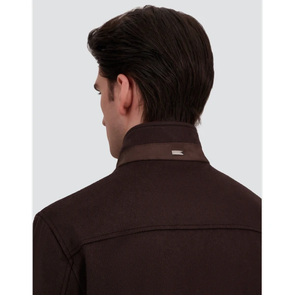Herno Pure Cashmere Jacket in Dark Brown | Men's Jackets | Luxury Shoes 