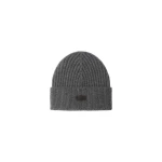 Herno Ribbed Wool Beanie in Dark Grey | Men's Hats | Luxury Shoes 