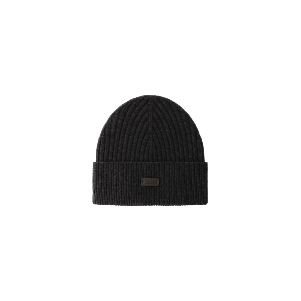 Herno Ribbed Wool Beanie in Navy Blue | Men's Hats | Luxury Shoes 