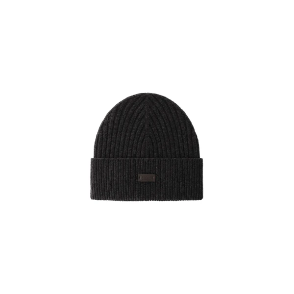 Herno Ribbed Wool Beanie in Navy Blue | Men's Hats | Luxury Shoes 
