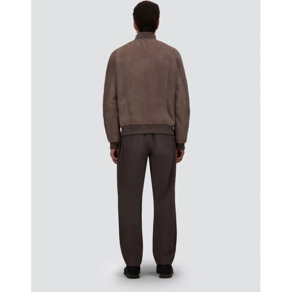 Herno Shearling Jacket in Light Taupe | Men's Jackets | Luxury Shoes 