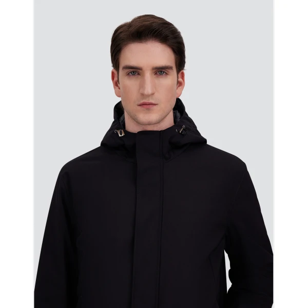 Herno Stretch Twill Jacket in Blue | Men's Jackets | Luxury Shoes 