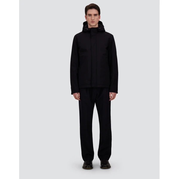 Herno Stretch Twill Jacket in Blue | Men's Jackets | Luxury Shoes 