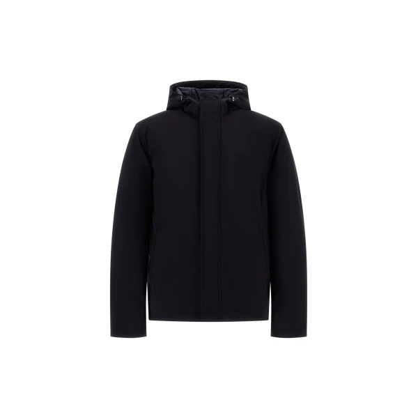 Herno Stretch Twill Jacket in Blue | Men's Jackets | Luxury Shoes 