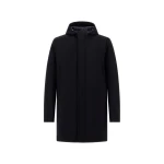 Herno Stretch Twill Oversize Jacket in Blue | Men's Jackets | Luxury Shoes 