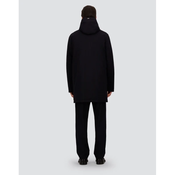 Herno Stretch Twill Oversize Jacket in Blue | Men's Jackets | Luxury Shoes 