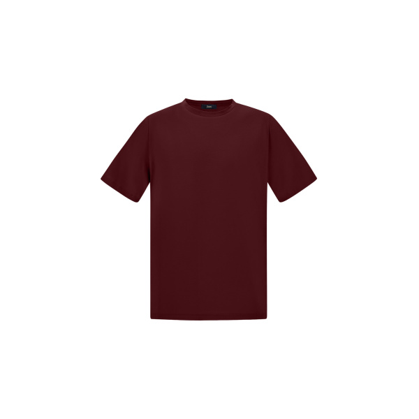 Herno Superfine Cotton Stretch T-Shirt in Bordeaux | Men's T-Shirts and Polos | Luxury Shoes 
