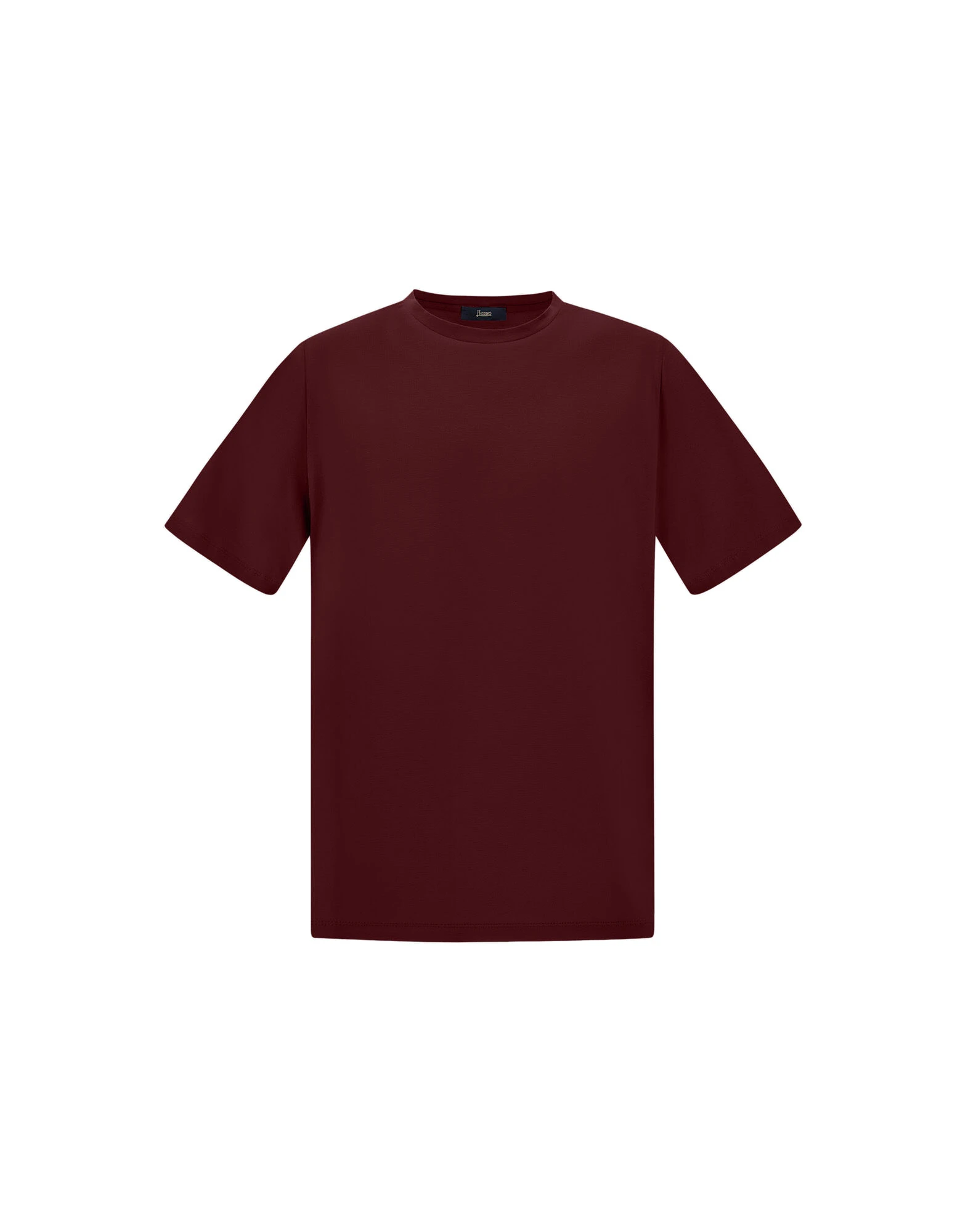 Herno Superfine Cotton Stretch T-Shirt in Bordeaux Herno Superfine Cotton Stretch T-Shirt in Bordeaux | Men's T-Shirts and Polos | Luxury Shoes