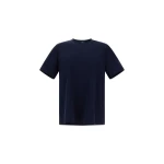 Herno Superfine Cotton Stretch T-Shirt in Navy Blue | Men's T-Shirts and Polos | Luxury Shoes 