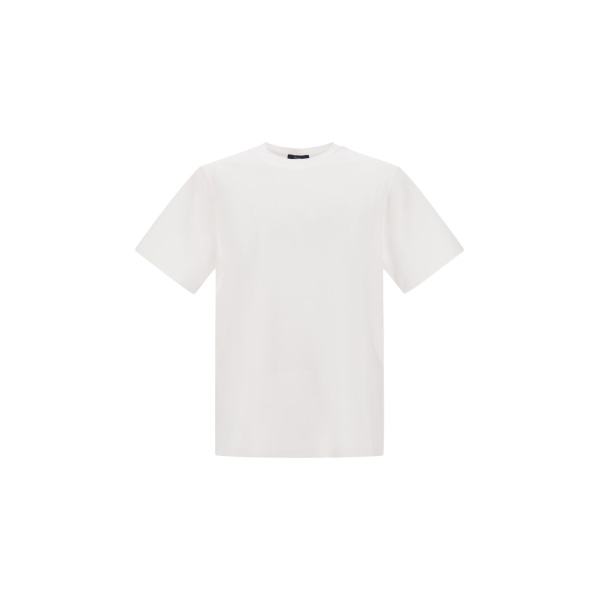 Herno Superfine Cotton Stretch T-Shirt in White | Men's T-Shirts and Polos | Luxury Shoes 