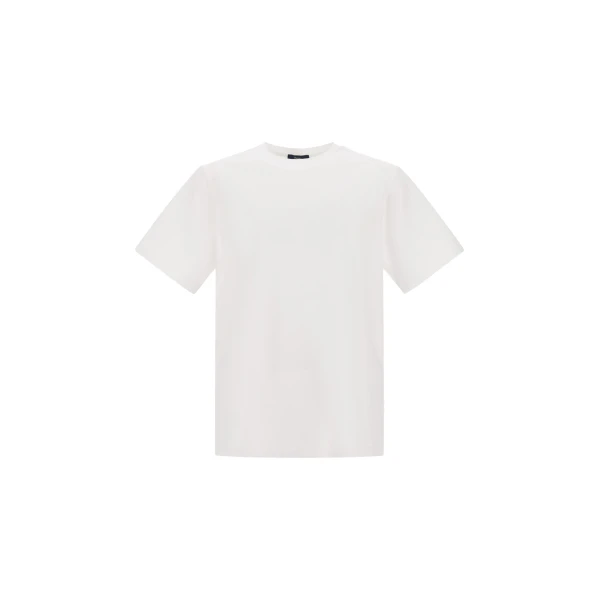Herno Superfine Cotton Stretch T-Shirt in White | Men's T-Shirts and Polos | Luxury Shoes 