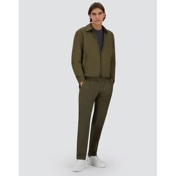 Herno Ultralight Crease Shacket in Light Military | Men's Jackets | Luxury Shoes 