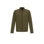 Herno Ultralight Crease Shacket in Light Military | Men's Jackets | Luxury Shoes 