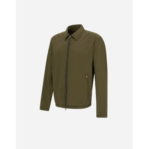 Herno Ultralight Crease Shacket in Light Military | Men's Jackets | Luxury Shoes 