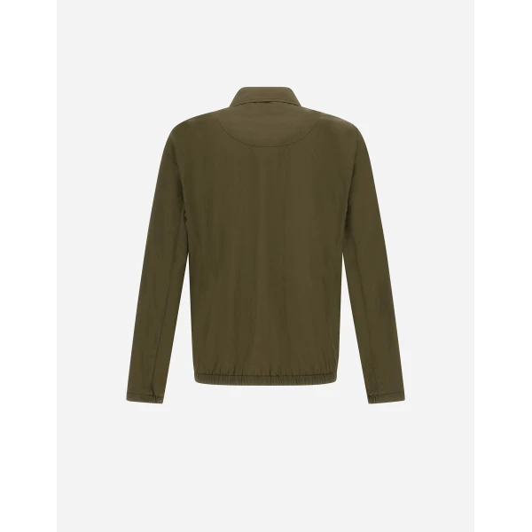 Herno Ultralight Crease Shacket in Light Military | Men's Jackets | Luxury Shoes 