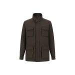 Herno Vintage-Effect Wool-Blend Field Jacket in Light Military | Men's Jackets | Luxury Shoes 