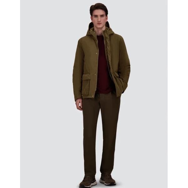 Herno Waxed Cotton-Blend Jacket in Military | Men's Jackets | Luxury Shoes 