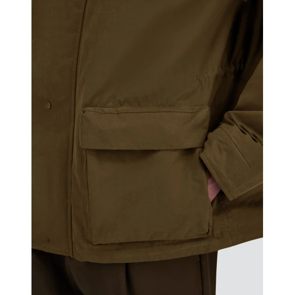 Herno Waxed Cotton-Blend Jacket in Military | Men's Jackets | Luxury Shoes 