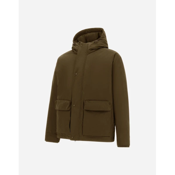 Herno Waxed Cotton-Blend Jacket in Military | Men's Jackets | Luxury Shoes 