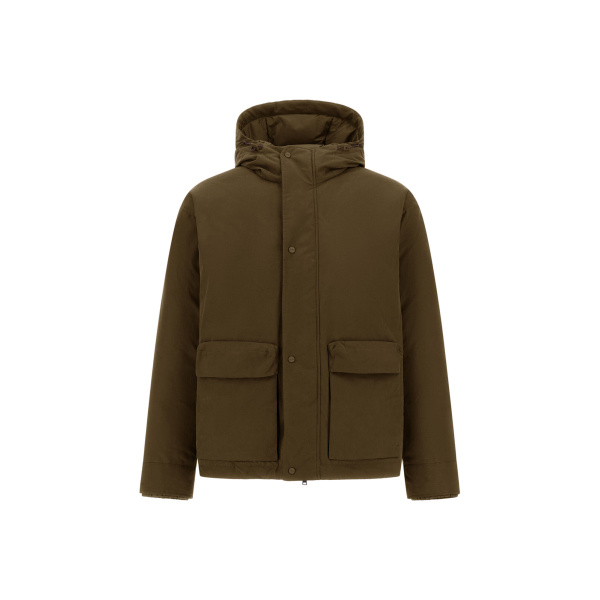 Herno Waxed Cotton-Blend Jacket in Military | Men's Jackets | Luxury Shoes 
