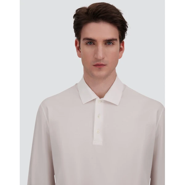 Herno White Polo Shirt in Superfine Cotton Stretch | Men's T-Shirts and Polos | Luxury Shoes 
