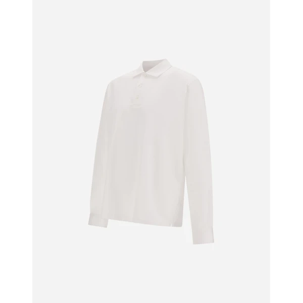 Herno White Polo Shirt in Superfine Cotton Stretch | Men's T-Shirts and Polos | Luxury Shoes 