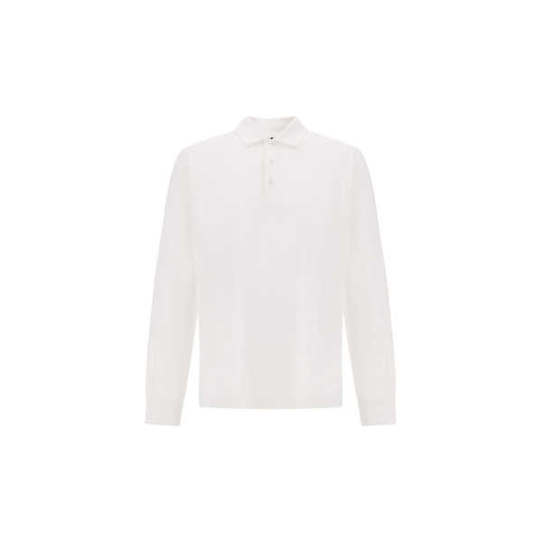 Herno White Polo Shirt in Superfine Cotton Stretch | Men's T-Shirts and Polos | Luxury Shoes 