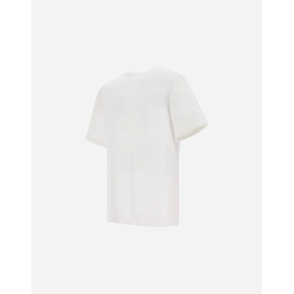 Herno White Resort T-Shirt in Lightweight Cotton Jersey and Stretch Nylon | Men's T-Shirts and Polos | Luxury Shoes 