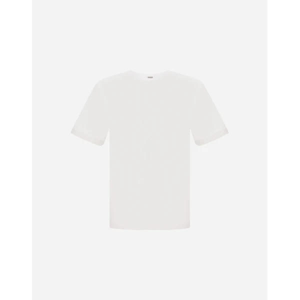 Herno White Resort T-Shirt in Lightweight Cotton Jersey and Stretch Nylon | Men's T-Shirts and Polos | Luxury Shoes 
