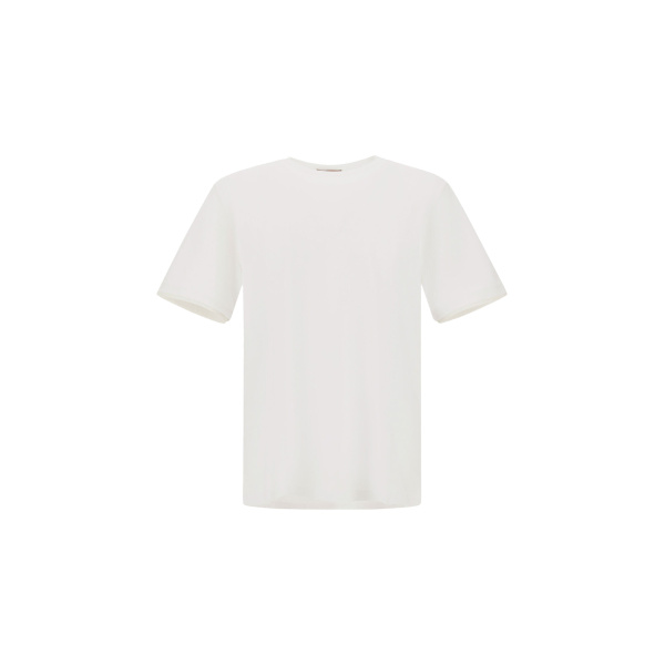 Herno White Resort T-Shirt in Lightweight Cotton Jersey and Stretch Nylon | Men's T-Shirts and Polos | Luxury Shoes 