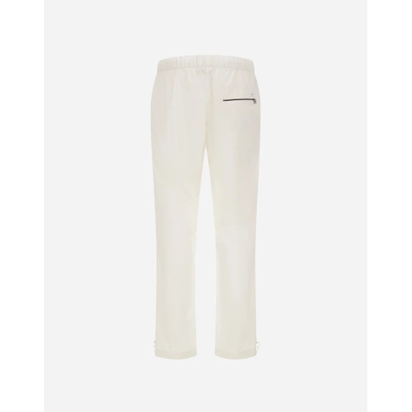 Herno White Resort Trousers in Lightweight Stretch Nylon | Men's Trousers | Luxury Shoes 