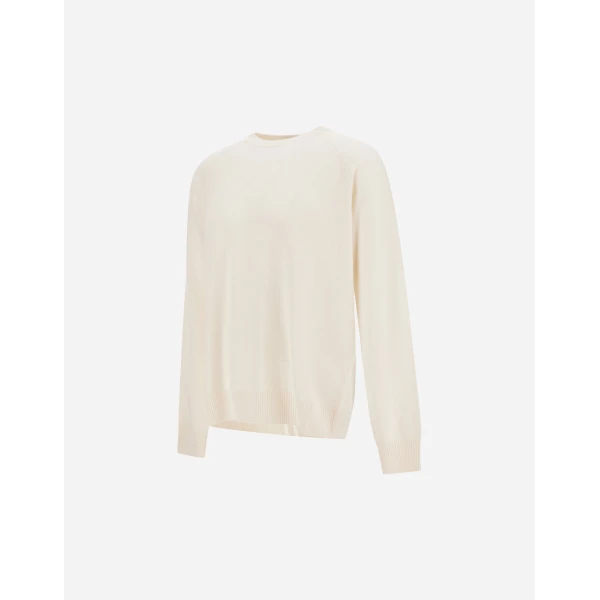 Herno White Sweater in Cashmere | Men's Knitwear | Luxury Shoes 