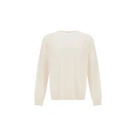 Herno White Sweater in Cashmere | Men's Knitwear | Luxury Shoes 