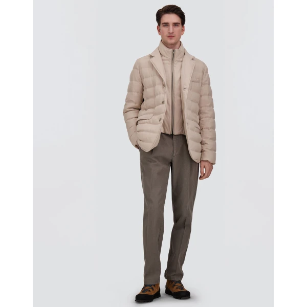 Herno Wool-Blend, Viscose and Suede-Effect Blazer in Chantilly | Men's Jackets | Luxury Shoes 