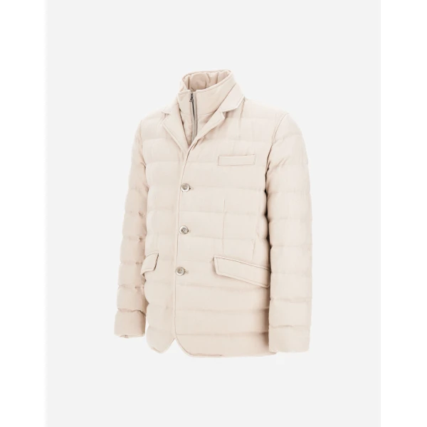 Herno Wool-Blend, Viscose and Suede-Effect Blazer in Chantilly | Men's Jackets | Luxury Shoes 