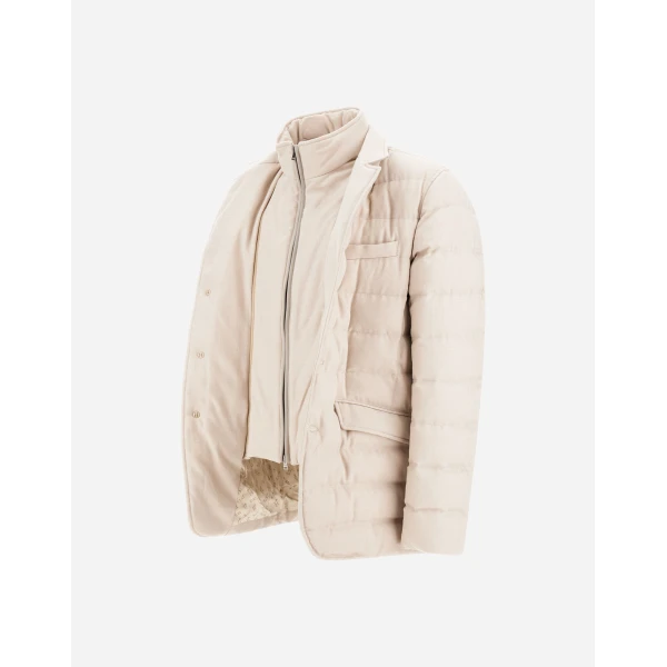 Herno Wool-Blend, Viscose and Suede-Effect Blazer in Chantilly | Men's Jackets | Luxury Shoes 