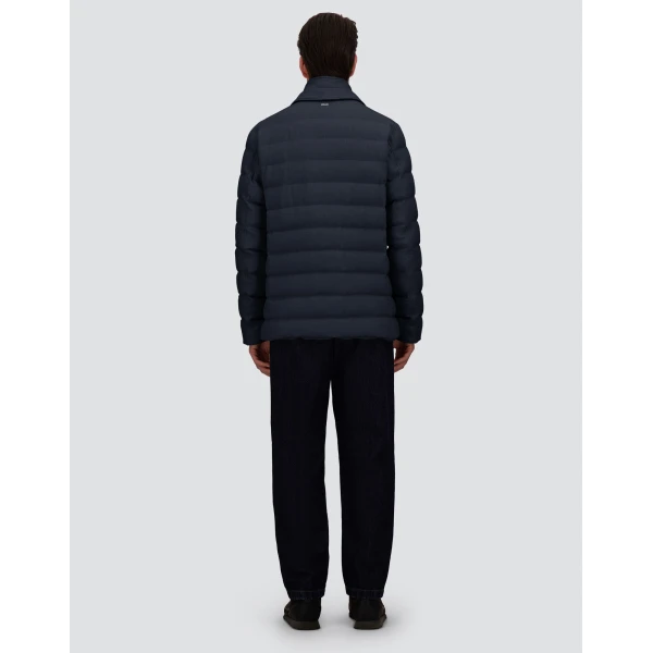 Herno Wool-Blend, Viscose and Suede-Effect Blazer in Navy Blue | Men's Jackets | Luxury Shoes 