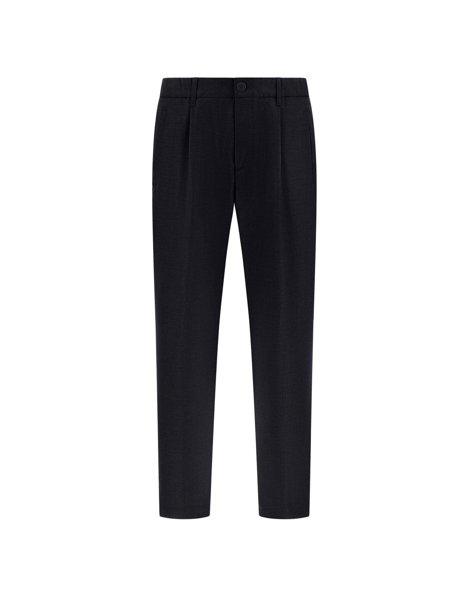 Herno Wool Gabardine Trousers in Navy Blue Herno Wool Gabardine Trousers in Navy Blue | Men's Trousers | Luxury Shoes
