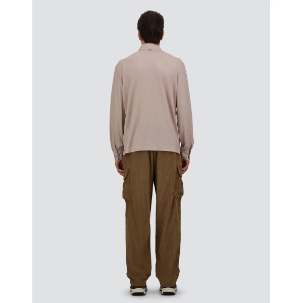Herno Wool Jersey Polo Shirt in Chantilly | Men's T-Shirts and Polos | Luxury Shoes 