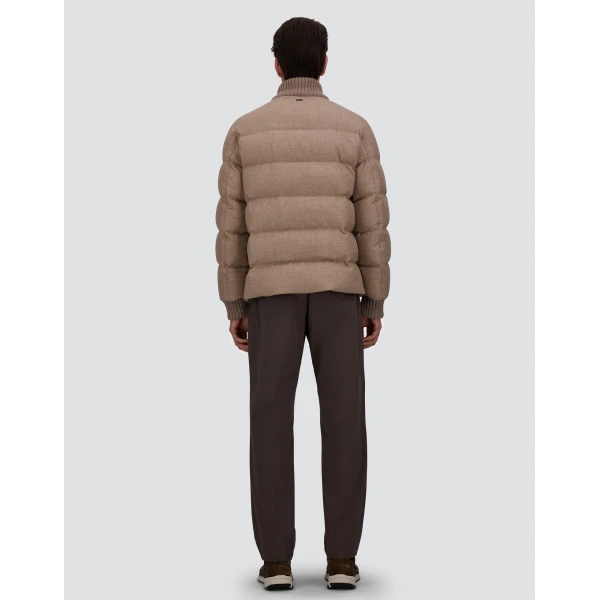 Herno Wool Tweed Bomber Jacket in Chantilly | Men's Jackets | Luxury Shoes 