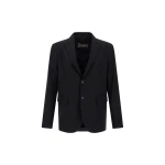 Herno Wool Twill Blazer in Iron | Men's Jackets | Luxury Shoes 