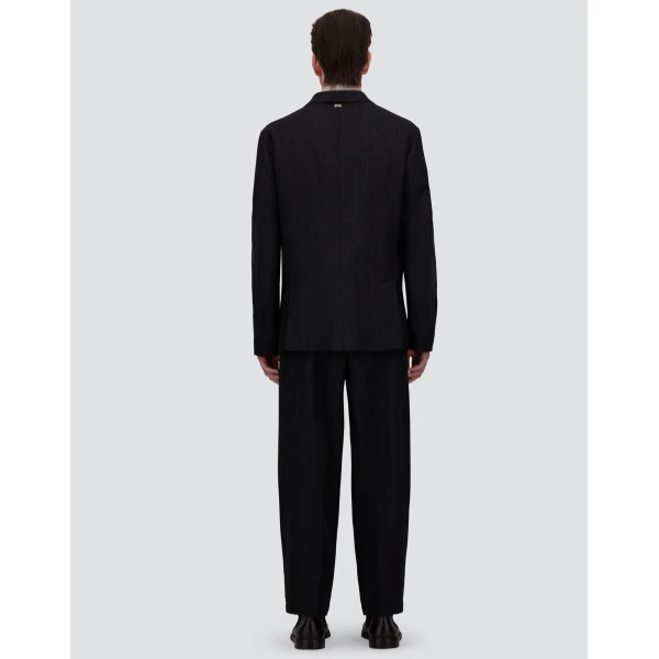 Herno Wool Twill Blazer in Iron | Men's Jackets | Luxury Shoes 