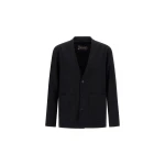 Herno Wool Twill Jacket in Iron | Men's Jackets | Luxury Shoes 