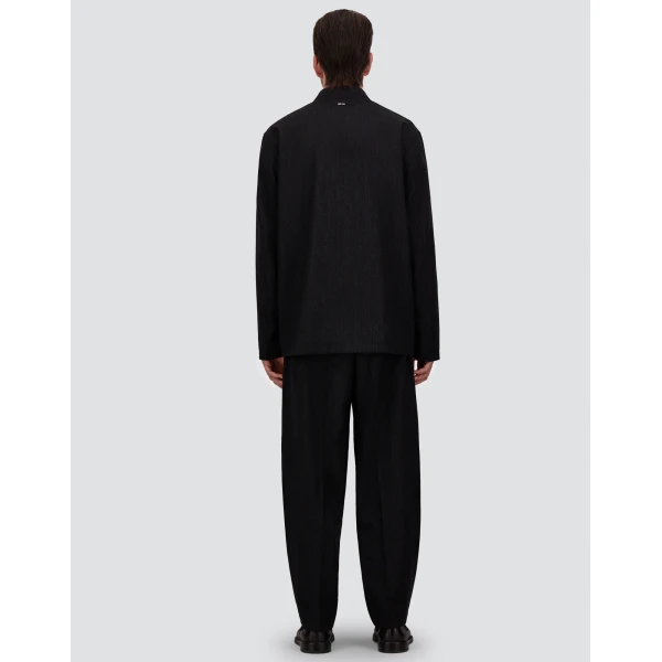 Herno Wool Twill Jacket in Iron | Men's Jackets | Luxury Shoes 